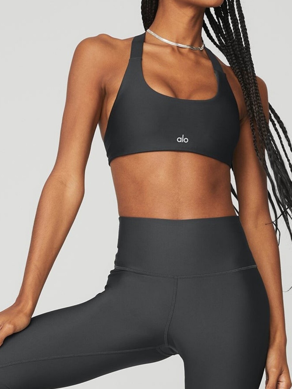 ALO YOGA Airlift Take Charge Bra Black Athleisure Medium